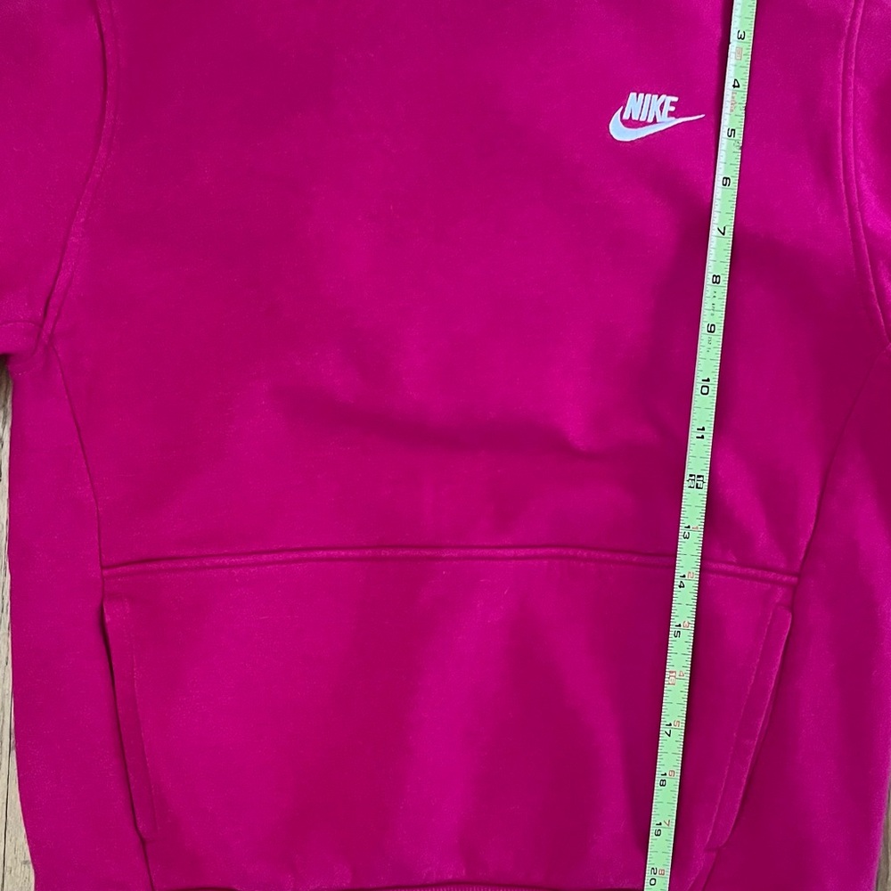 Girls Nike Fuchsia Pullover Hoodie - Picture 3 of 5